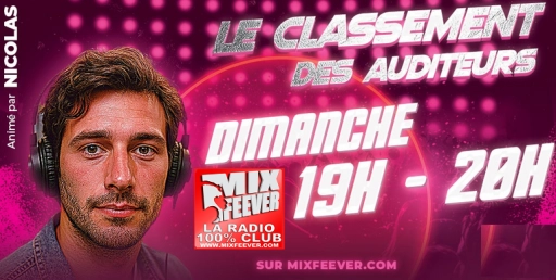 Le Top 20 des Auditeurs et Auditrices MixFeever avec Nicolas