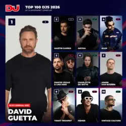 Le Top 100 DJS 2026 le classement qui enflamme la scène électro Le Gagnant 2026 est David Guetta