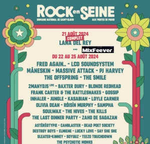 MixFeever Rendez-Vous Festival Rock En Seine du 21 au 25 Aout 2024 domaine National de Saint Cloud (92)