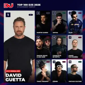 Le Top 100 DJS 2026 le classement qui enflamme la scène électro Le Gagnant 2026 est David Guetta